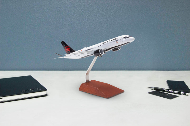 Air Canada Airbus A220-300 Desktop Model 1/144 Scale on desktop