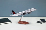Air Canada Airbus A220-300 Desktop Model 1/100 Scale on desktop