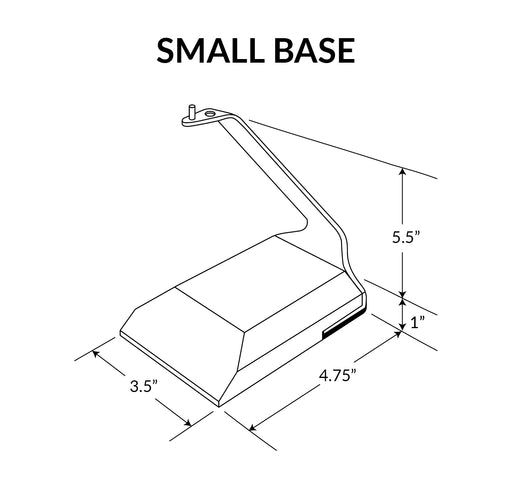 Small Wood Base Dimensions