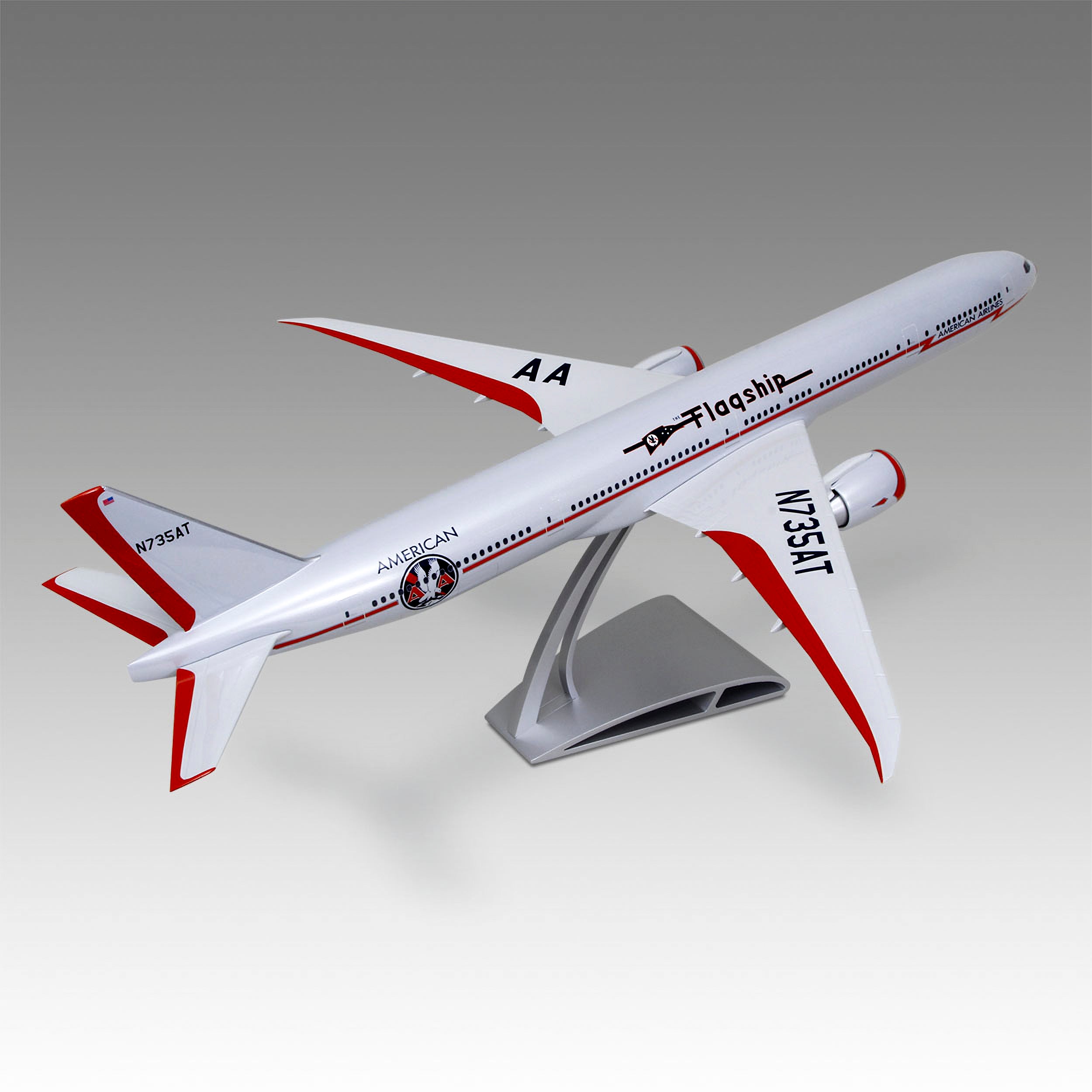 American Airlines 777-300ER Flagship Desktop Model in 1/100 Scale
