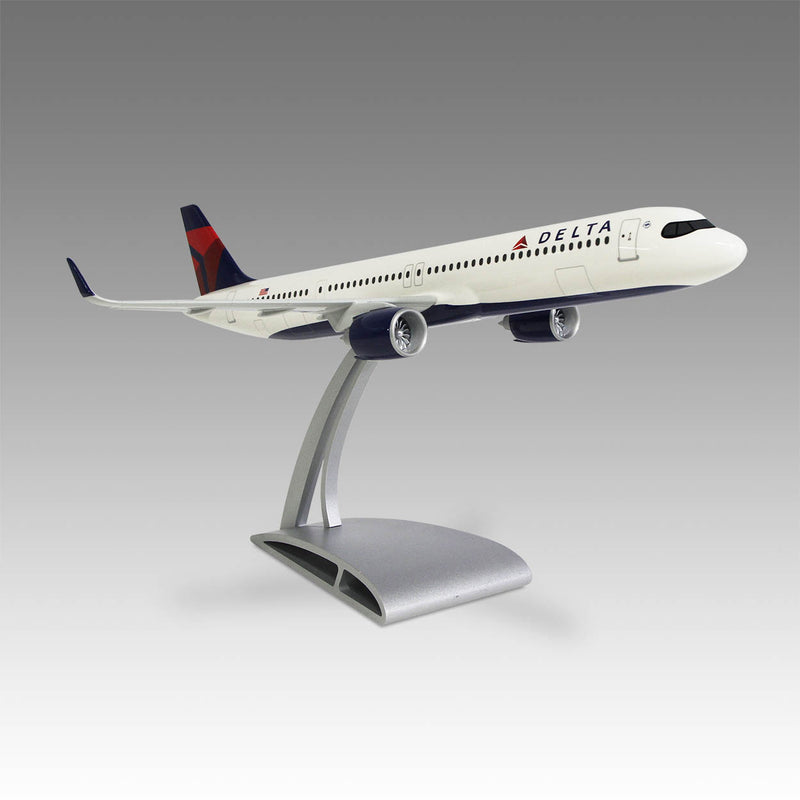 Delta Air Lines A321neo scale aircraft model on Airfoil™ base by Pacmin Studios showcasing the right side