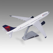 Delta Air Lines A330neo (A330-900) scale aircraft model on Airfoil™ base by Pacmin Studios showcasing the top right