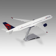 Delta Air Lines A350-1000 scale aircraft model on Airfoil™ base by Pacmin Studios showcasing the top right