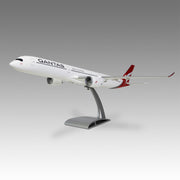 Qantas A350-1000 scale aircraft model on Airfoil™ base by Pacmin Studios showcasing the left side