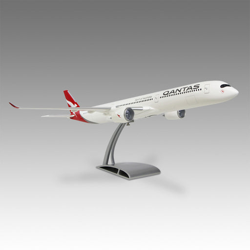 Qantas A350-1000 scale aircraft model on Airfoil™ base by Pacmin Studios showcasing the right side