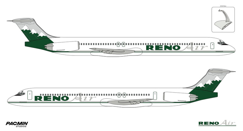 PREORDER ONLY: Reno Air MD-82 Desktop Model in 1/100 Scale