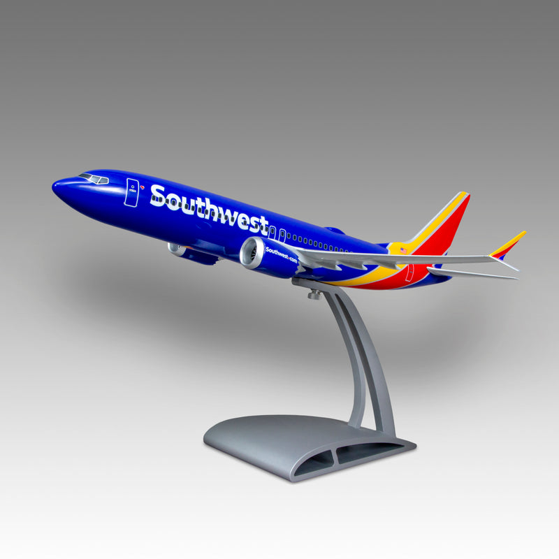 Southwest Airlines 737 MAX 8 Desktop Model in 1/100 Scale