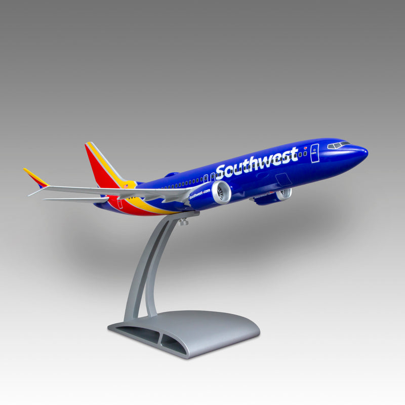 Southwest Airlines 737 MAX 8 Desktop Model in 1/100 Scale