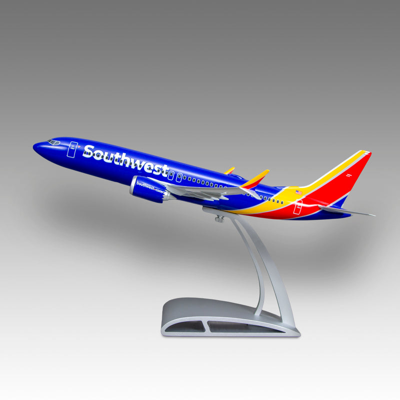 Southwest Airlines 737 MAX 8 Desktop Model in 1/100 Scale