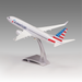 American Airlines 737-800W Aircraft Model in 1/100 Scale with Airfoil base