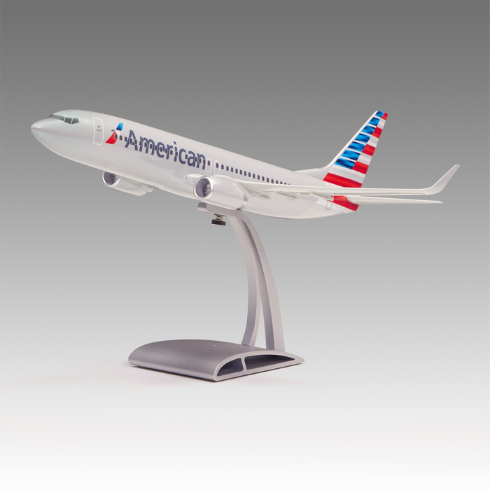 American Airlines 737-800W Aircraft Model in 1/100 Scale with Airfoil base