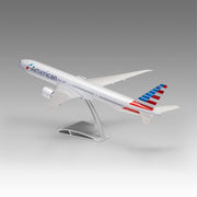 American Airlines 777-300ER Aircraft Model in 1/100 scale with Airfoil base