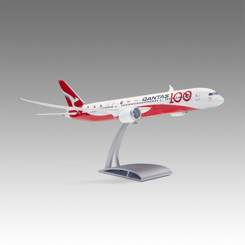 Qantas Centenary 787-9 Aircraft Model in 1/100 scale with Airfoil base