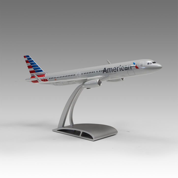 American Airlines A321 Aircraft model in 1/100 scale with Airfoil base