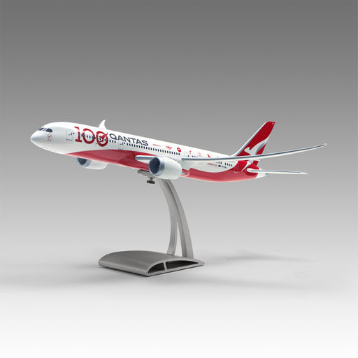 Qantas Centenary 787-9 in 1/144 scale with Airfoil base