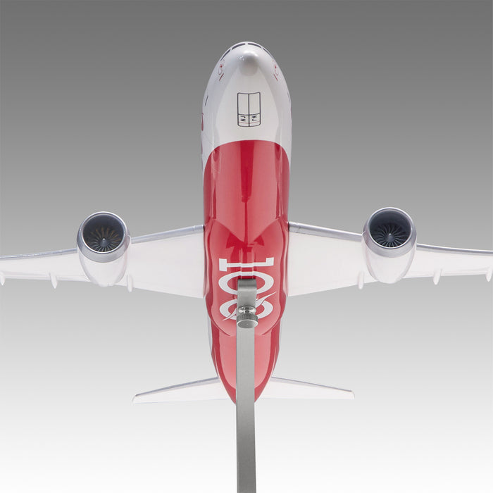 Qantas Centenary 787-9 in 1/144 scale with Airfoil base