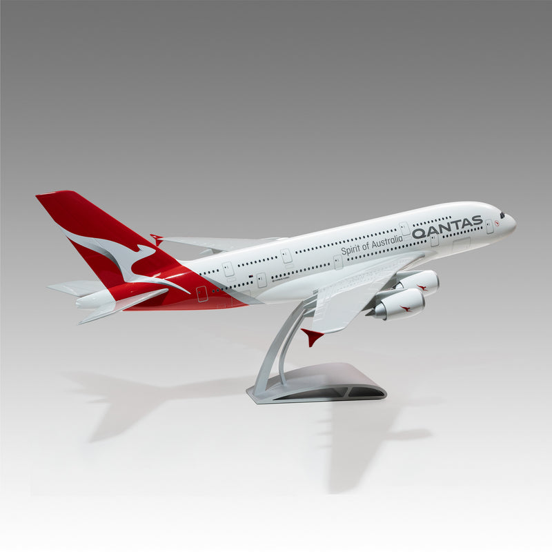 Qantas Airbus A380 Desktop Model in 1/100 Scale