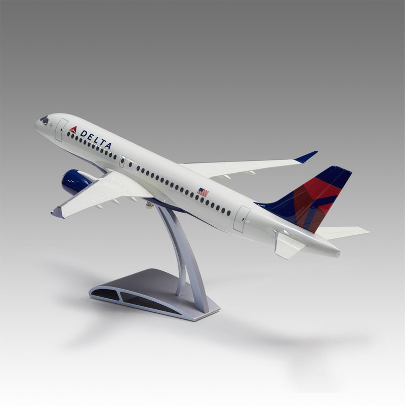 Delta A220 Aircraft Model in 1/72 Scale with Airfoil base