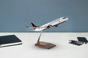 Air Canada Boeing 737 MAX 8 Desktop Model in 1/100 Scale on desktop