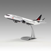 Air Canada 737 MAX 8 scale aircraft model on Airfoil™ base by Pacmin Studios showcasing the left side