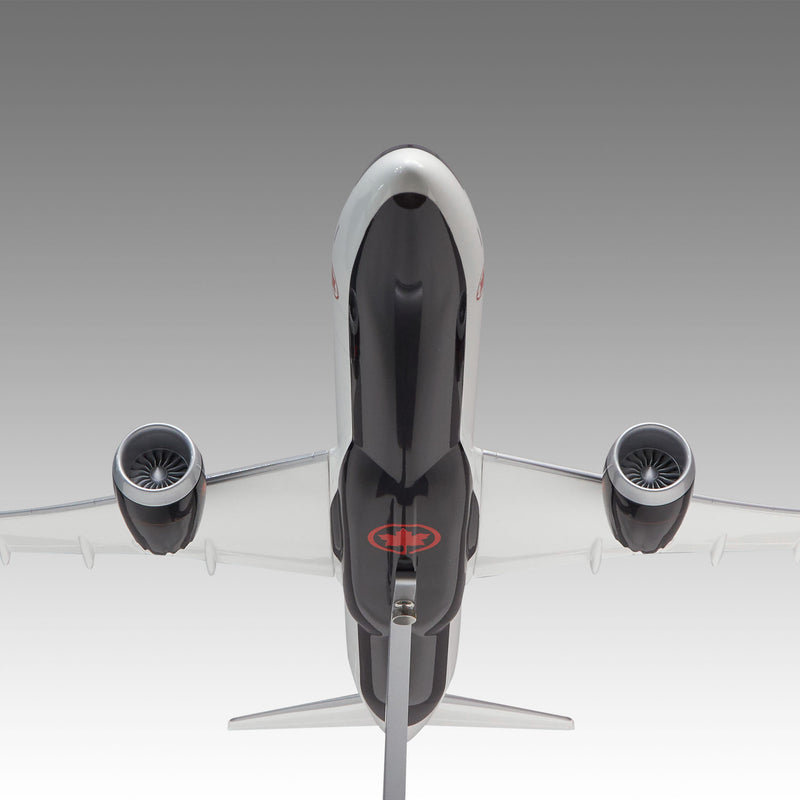 Air Canada 787-9 scale aircraft model on Airfoil™ base by Pacmin Studios showcasing the bottom