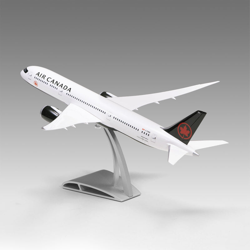 Air Canada 787-9 scale aircraft model on Airfoil™ base by Pacmin Studios showcasing the top left