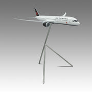 Air Canada 787-9 large scale aircraft exhibit model on tripod base by Pacmin Studios angled to the right