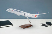 American Airlines Boeing 787-9 Desktop Model 1/100 Scale on desktop