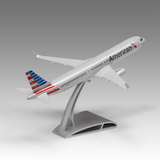 American Airlines A321 scale aircraft model on Airfoil™ base by Pacmin Studios showcasing the top right