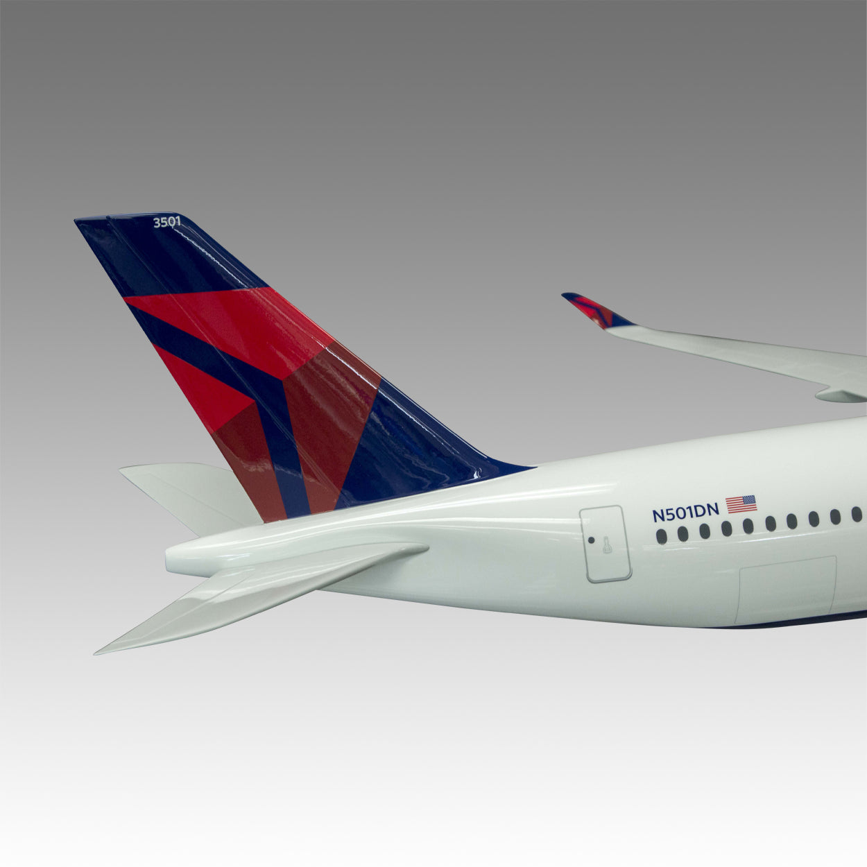 Delta Air Lines A350-900 Exhibit Model in 1/50 Scale — The Model