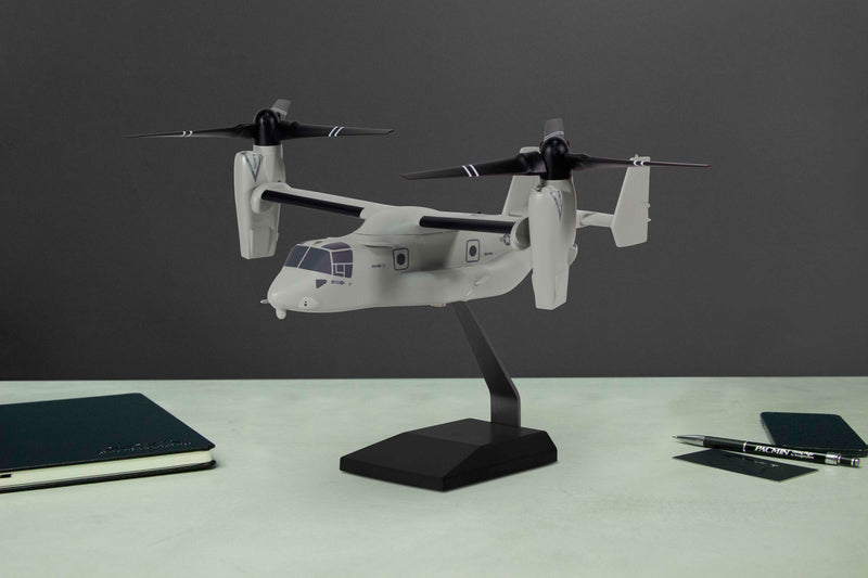 US Marines CMV-22 Osprey 1/55 Desktop Model black base on desktop