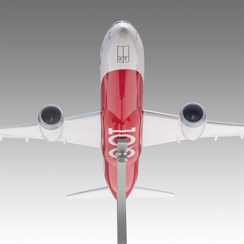 Qantas 787-9 in Centenary livery scale aircraft model on Airfoil™ base by Pacmin Studios showcasing the bottom