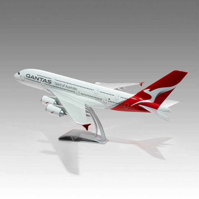 Qantas Airbus A380 Desktop Model in 1/100 Scale